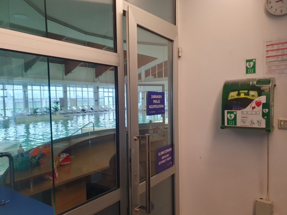 AVD uređaj na koprivničkim Gradskim bazenima Cerine