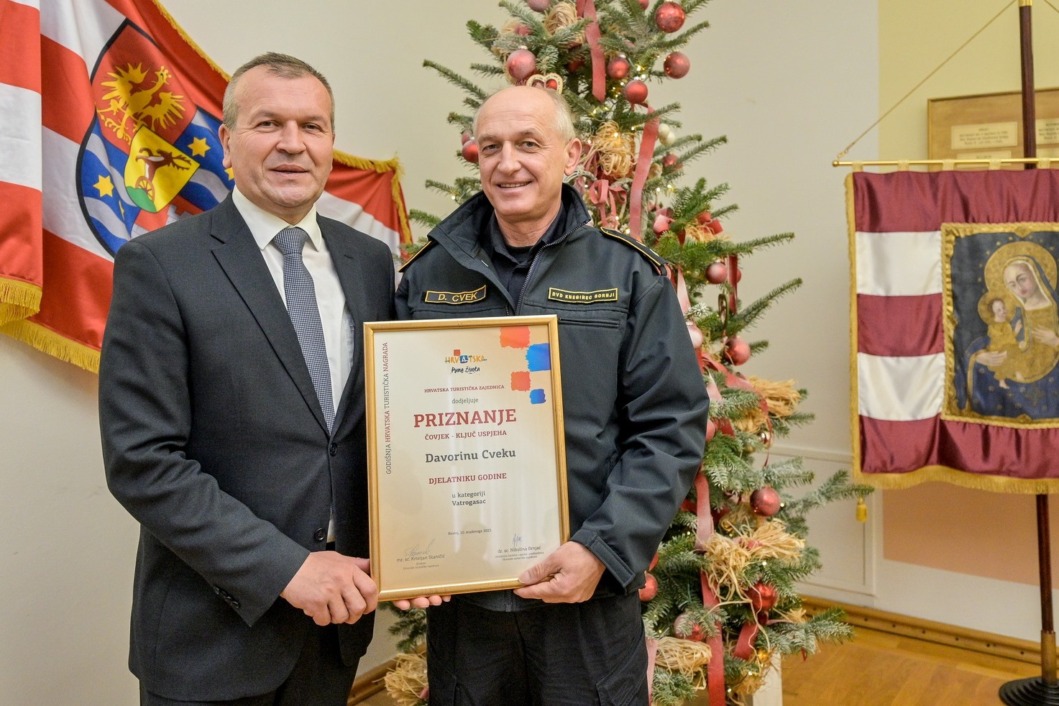 Dobitnici medalja i nagrada na prijemu kod župana Stričaka u Varaždinu