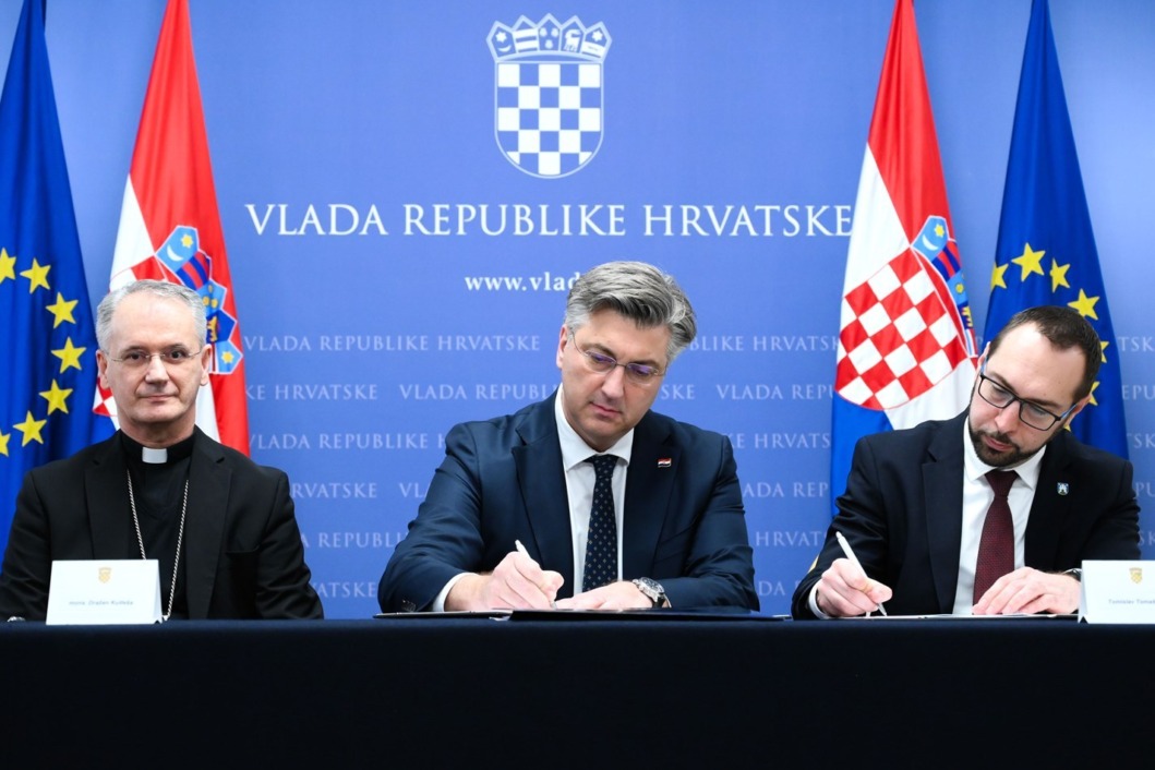 Dražen Kutleša, Andrej Plenković i Tomislav Tomašević