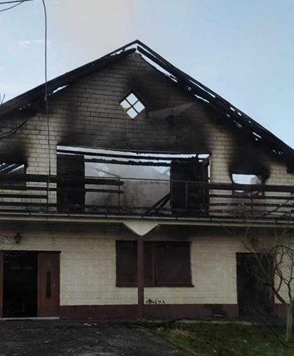 Obiteljska kuća nakon požara
