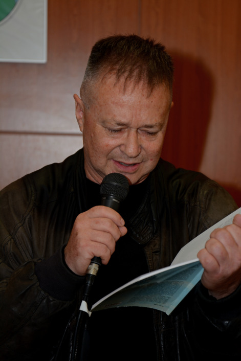 Mladen Levak, predsjednik Udruge Vendi na predstavljanju zbirke pjesama