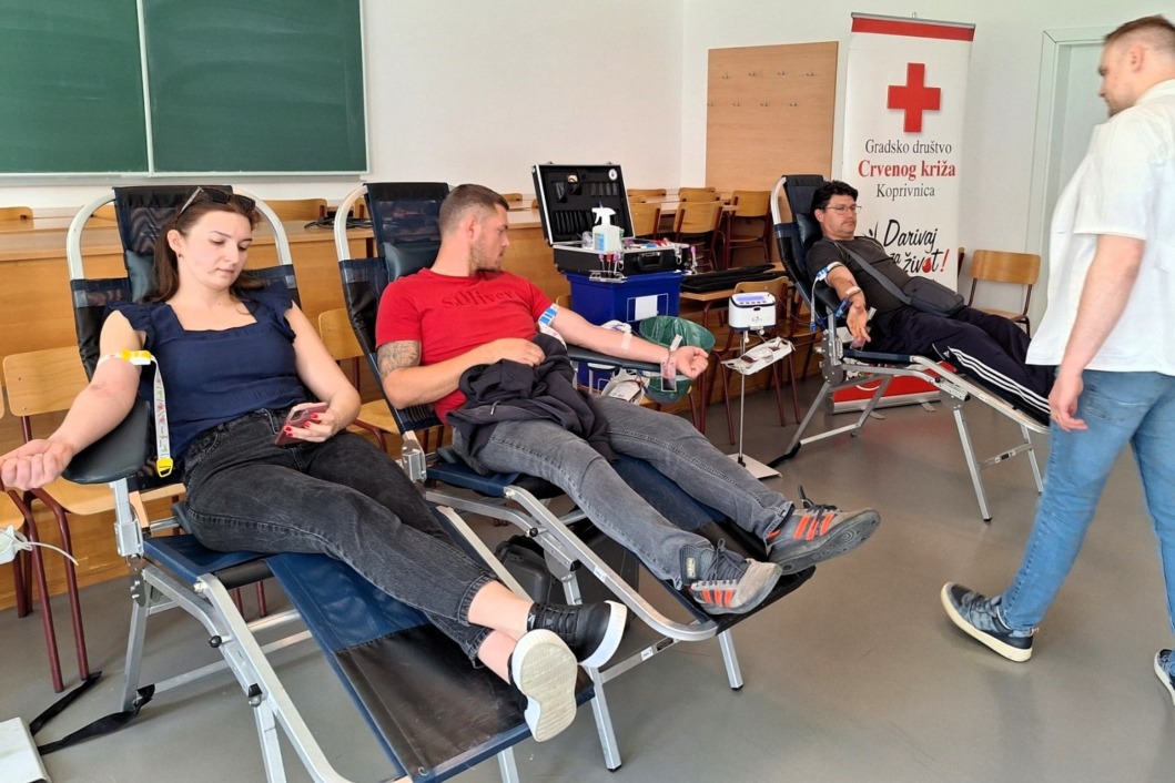 Dobrovoljno darivanje krvi na Sveučilištu Sjever u Koprivnici