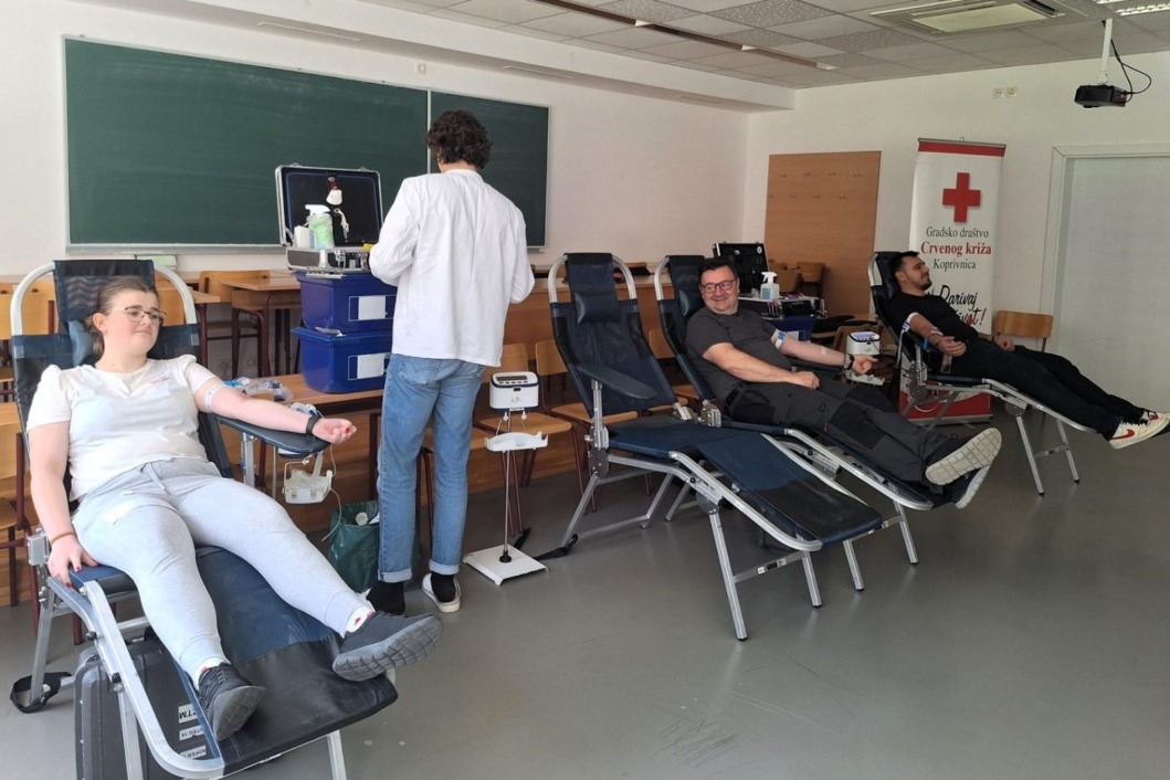 Dobrovoljno darivanje krvi na Sveučilištu Sjever u Koprivnici