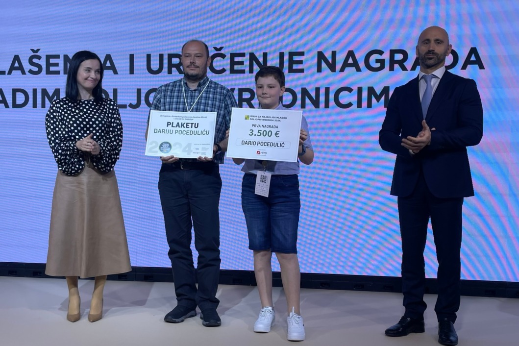Dodjela nagrade za najboljeg mladog poljoprivrednika - Dario Pocedulić