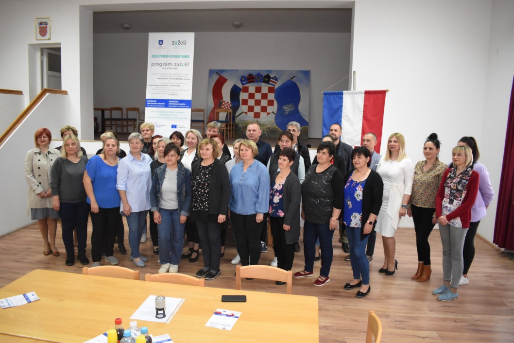 Sudionici početne konferencije projekta Zaželi IV u Kloštru Podravskom