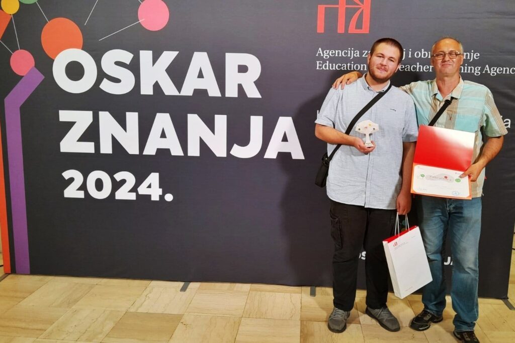 David Kuzmić i profesor Zdravko Leščan