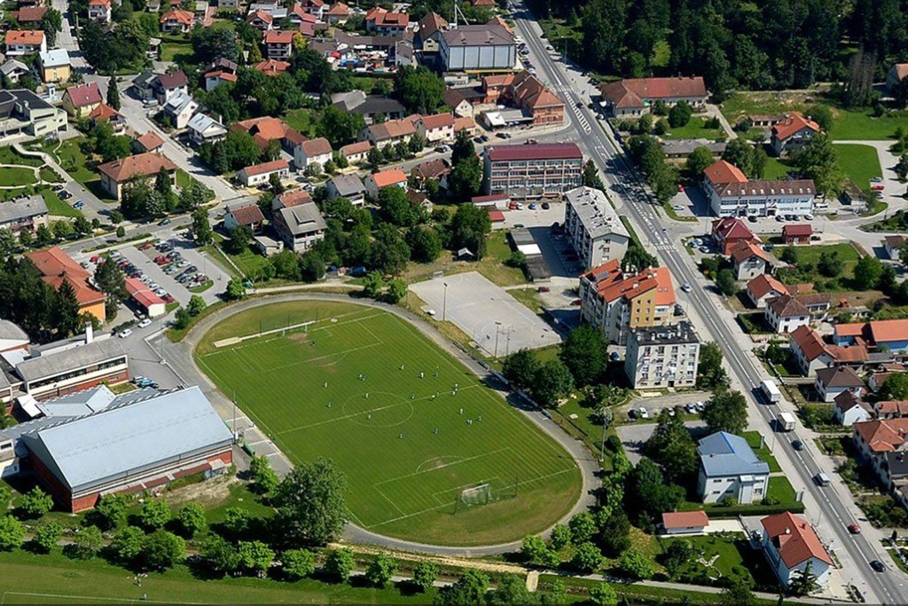 Pogled iz zraka na Novi Marof