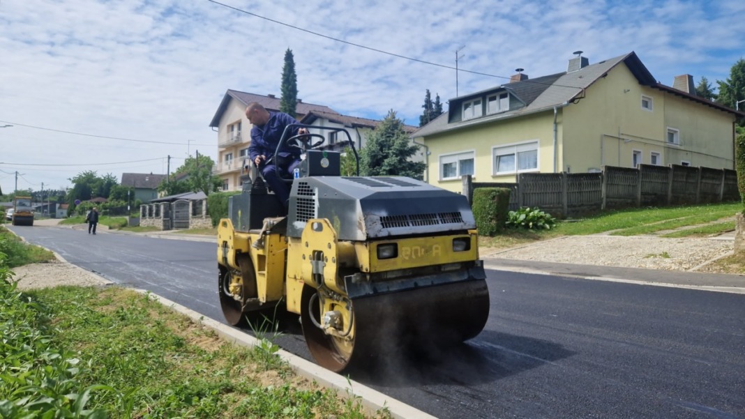 Asfaltiranje Vinodolske ulice u Koprivnici