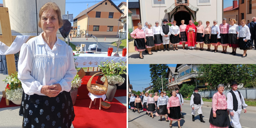 Magdalena Hranjec i drugi Gorčani u narodnim nošnjama