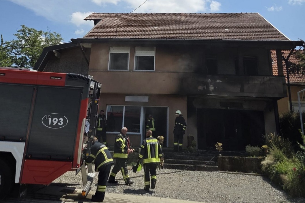 Vatrogasci na mjestu intervencije