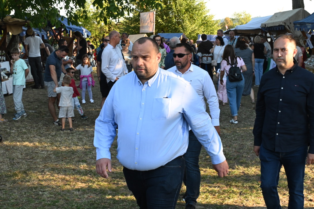 Matija Dolenec i legradski načelnik Ivan Sabolić na Renesansnom festivalu