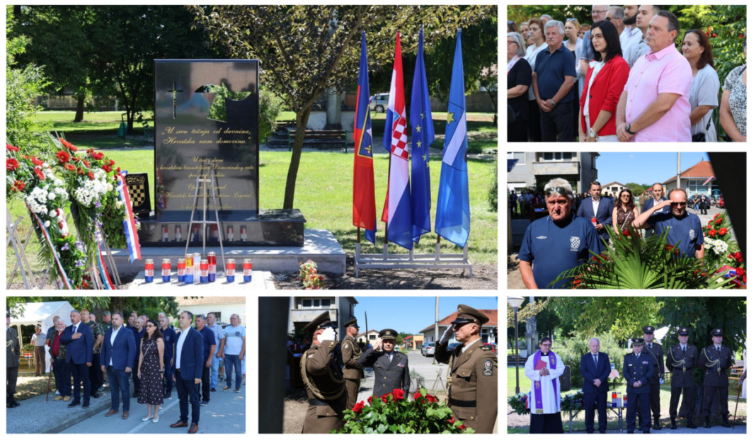 Svečanost otkrivanja spomenika hrvatskim braniteljima u Legradu