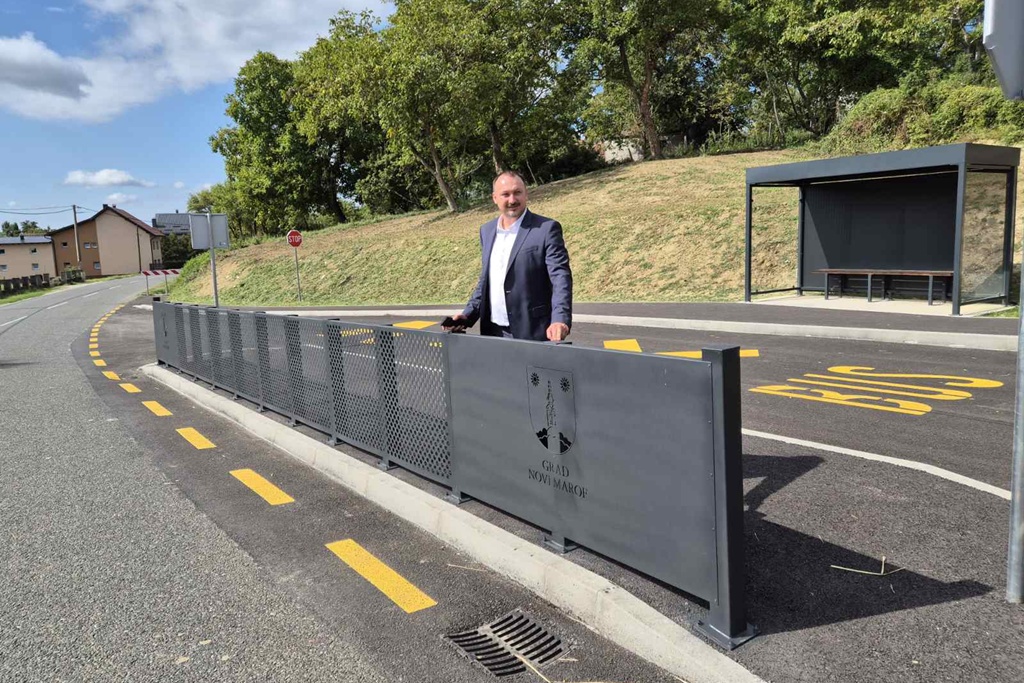 Novomarofski gradonačelnik obišao je novo autobusno stajalište u naselju Sudovec