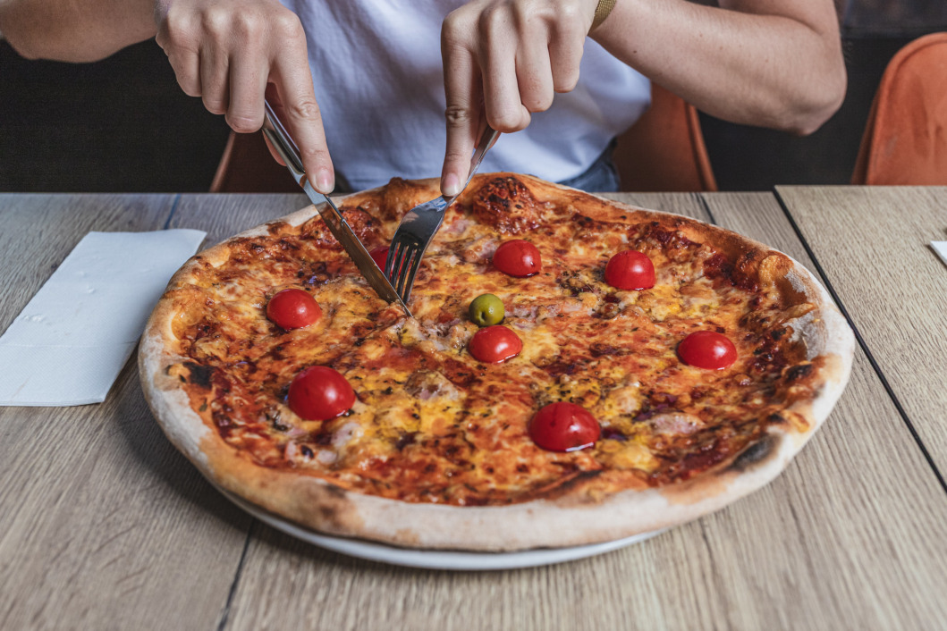 Pizza u restoranu Kalimero