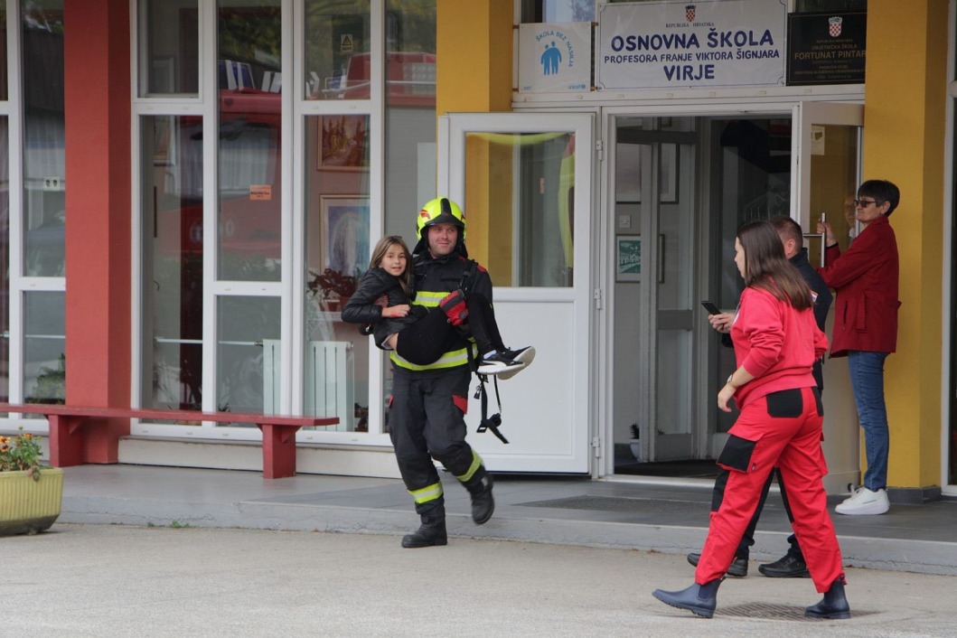 Evakuacijska vježba u Virju