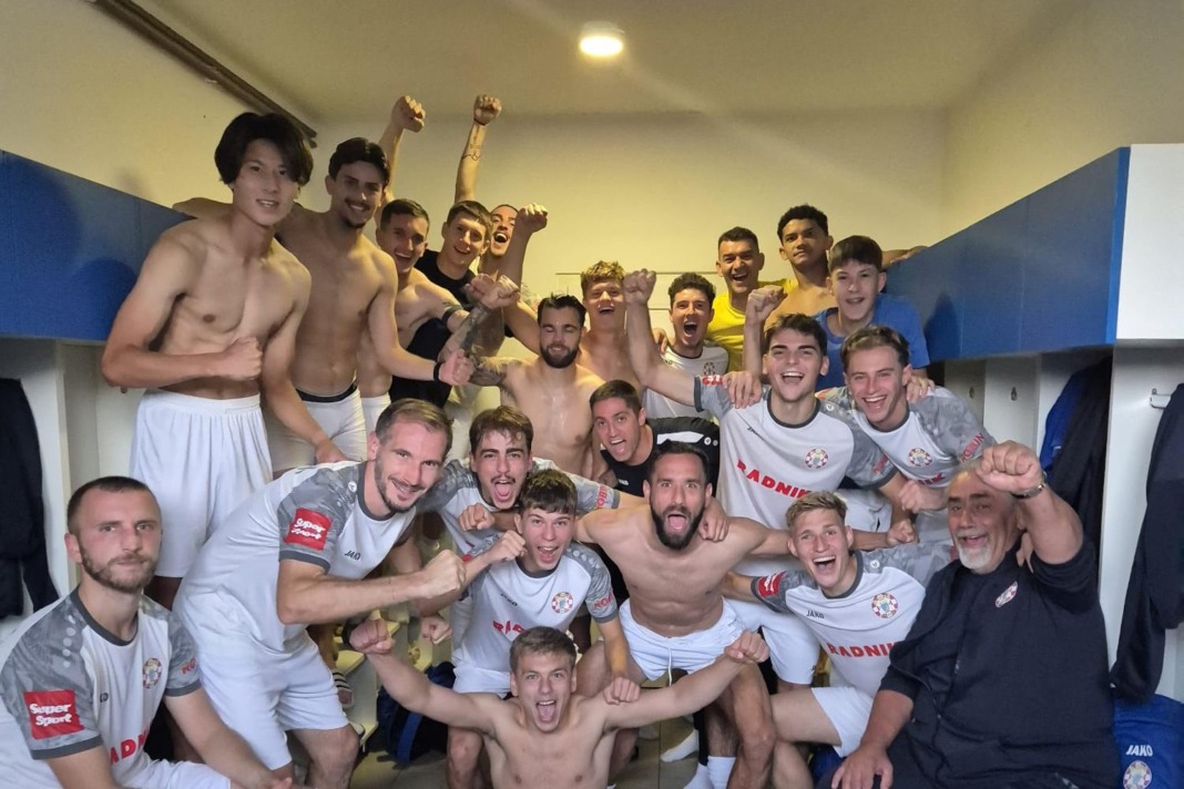 Slavlje Križevčana nakon pobjede
