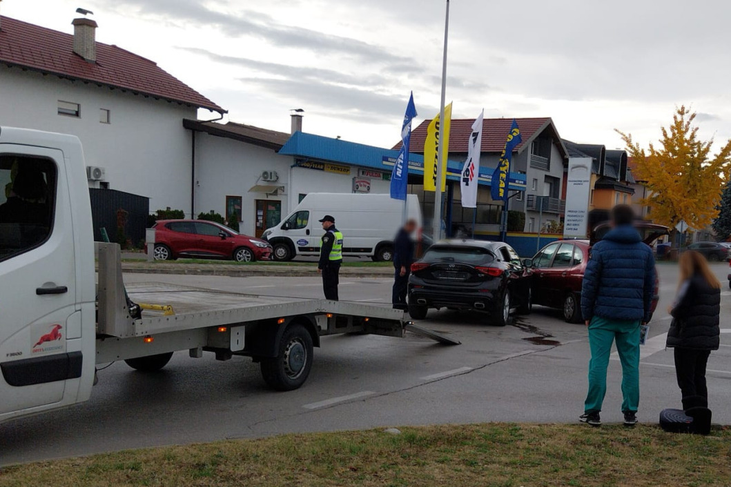 Mjesto prometne nesreće u Koprivnici