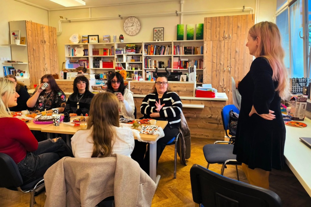 Članice Književnog kluba koprivničke Srednje škole