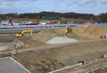 FOTO-VIDEO Obilazak radova: cesta do Kloštra Vojakovačkog bit će gotova do ljeta Gradilište nove ceste na dionici Križevci – Kloštar Vojakovački