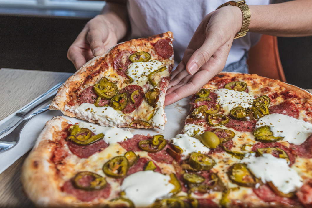 Pizza u restoranu Kalimero