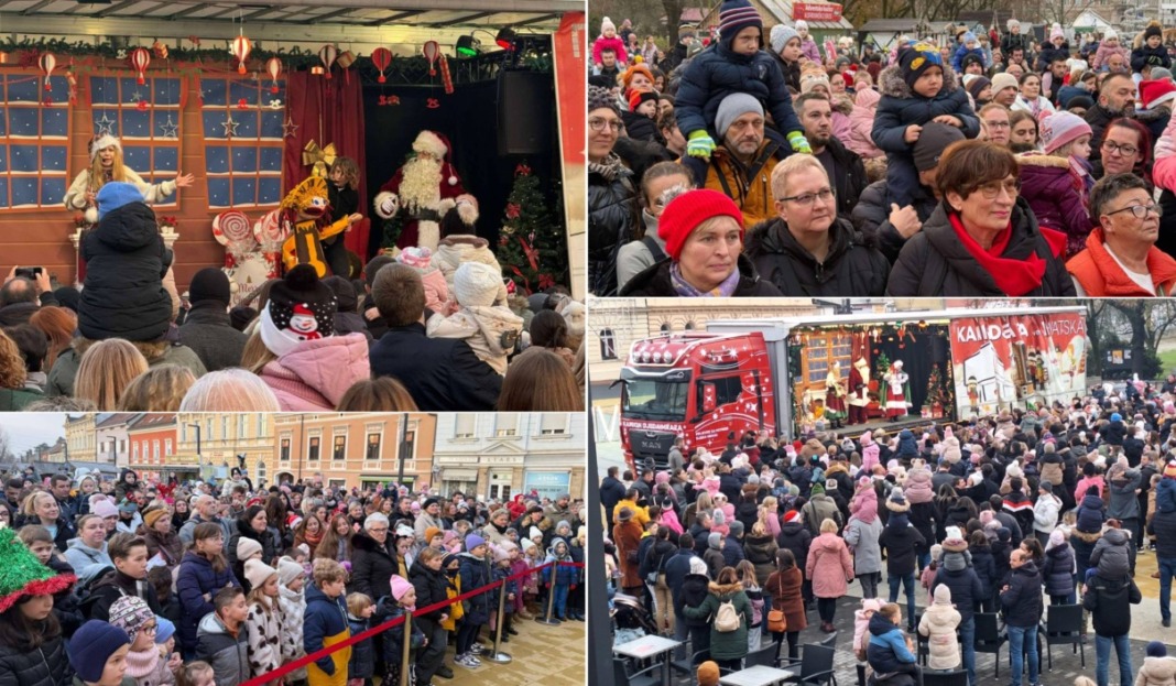 Kamion Djeda Mraza u Koprivnici