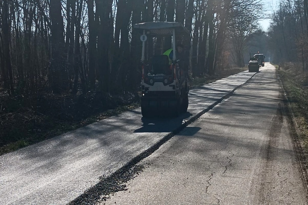 Asfaltiranje kod šume Križančija