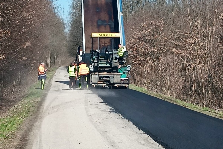 Asfaltiranje kod šume Križančija