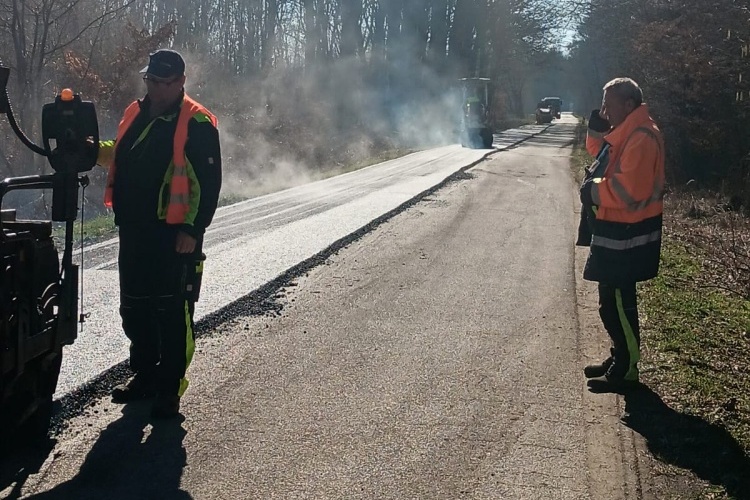 Asfaltiranje kod šume Križančija