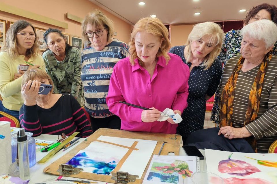 Sudionice likovne radionice