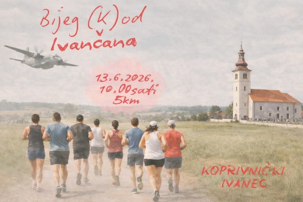 Promo plakat za utrku 'Bijeg (k)od Ivančana'