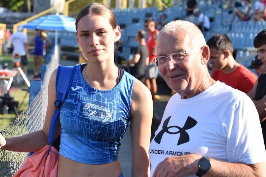 Dora Čolig i trener Marijan Kuharić