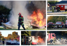 FOTO Vatrogasna vježba i Dani Blaža Lengera za kraj proslave u Podravskim Sesvetama Pokazna vježba vatrogasaca u Podravskim Sesvetama