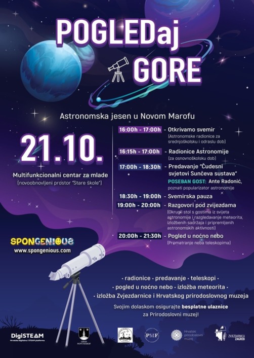 Promo plakat Astronsmke jeseni u Novom Marofu
